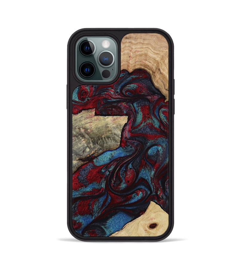 iPhone 12 Pro Wood Phone Case - Whitley (Red, 807947)