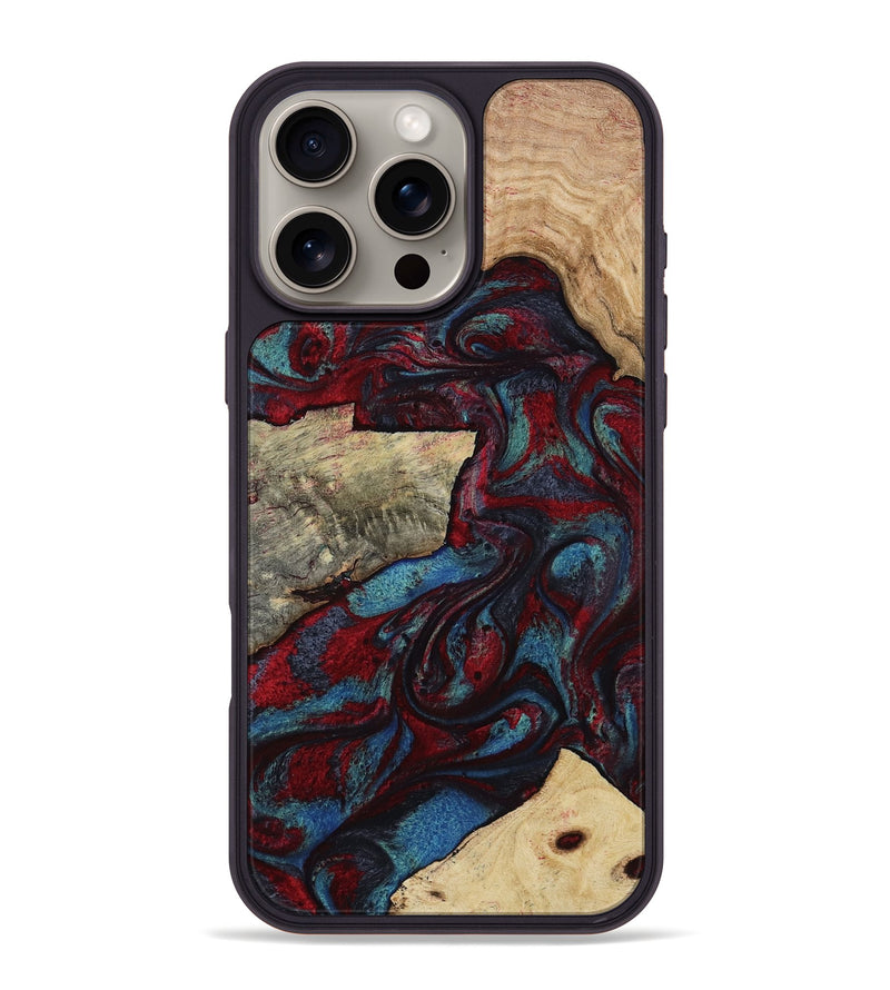 iPhone 16 Pro Max Wood Phone Case - Whitley (Red, 807947)
