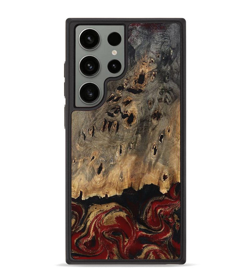 Galaxy S23 Ultra Wood Phone Case - Gaven (Red, 807948)