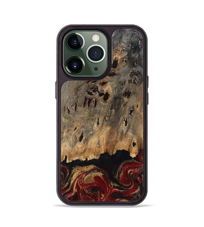 iPhone 13 Pro Wood Phone Case - Gaven (Red, 807948)