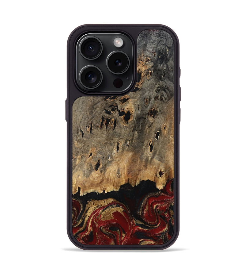 iPhone 15 Pro Wood Phone Case - Gaven (Red, 807948)