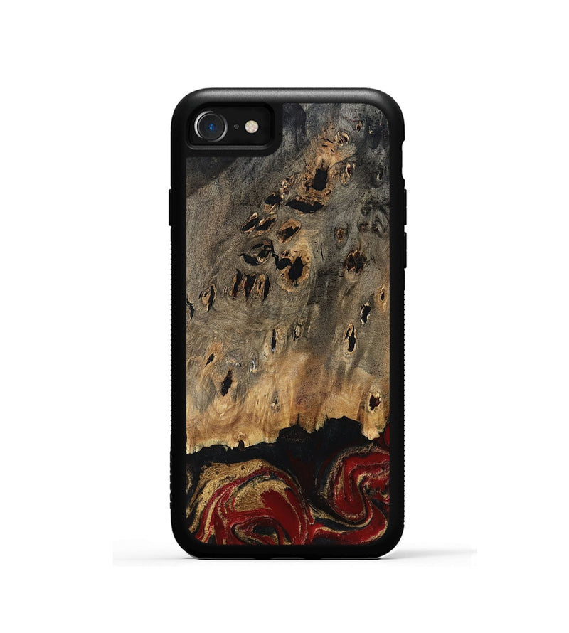 iPhone SE Wood Phone Case - Gaven (Red, 807948)