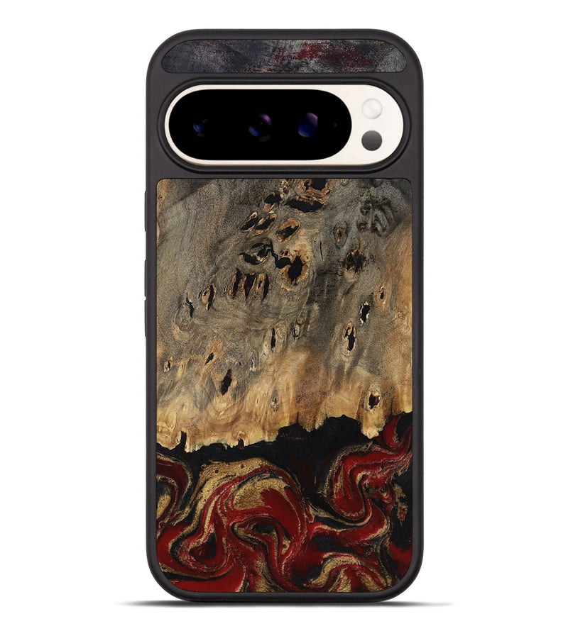 Pixel 9 Pro XL Wood Phone Case - Gaven (Red, 807948)