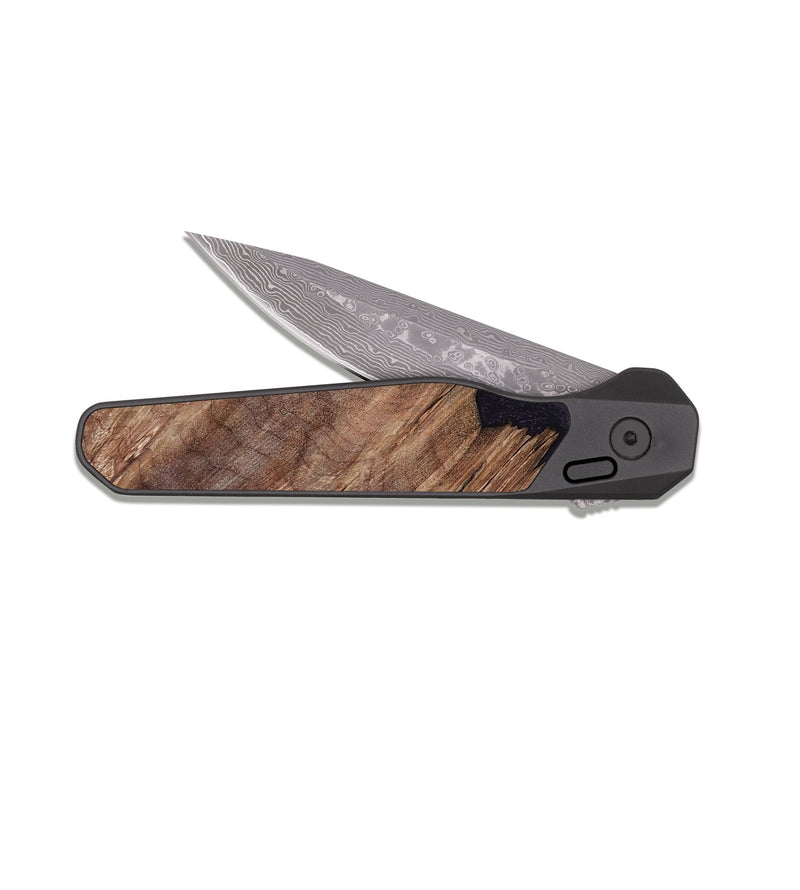 EDC Dark Damascus Wood Pocket Knife - Irma (Red, 807950)