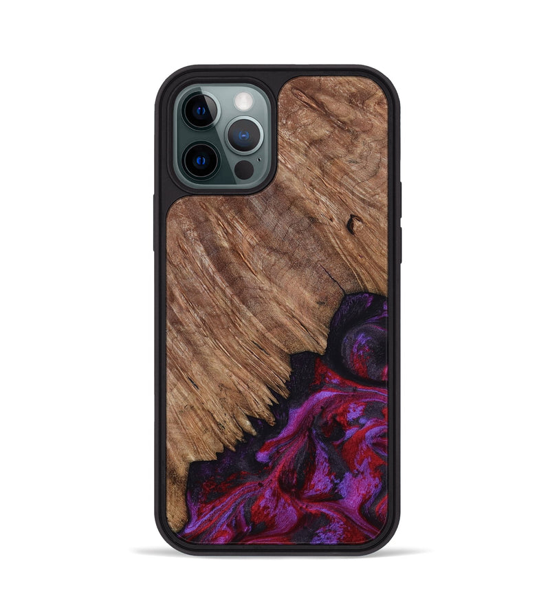 iPhone 12 Pro Wood Phone Case - Irma (Red, 807950)