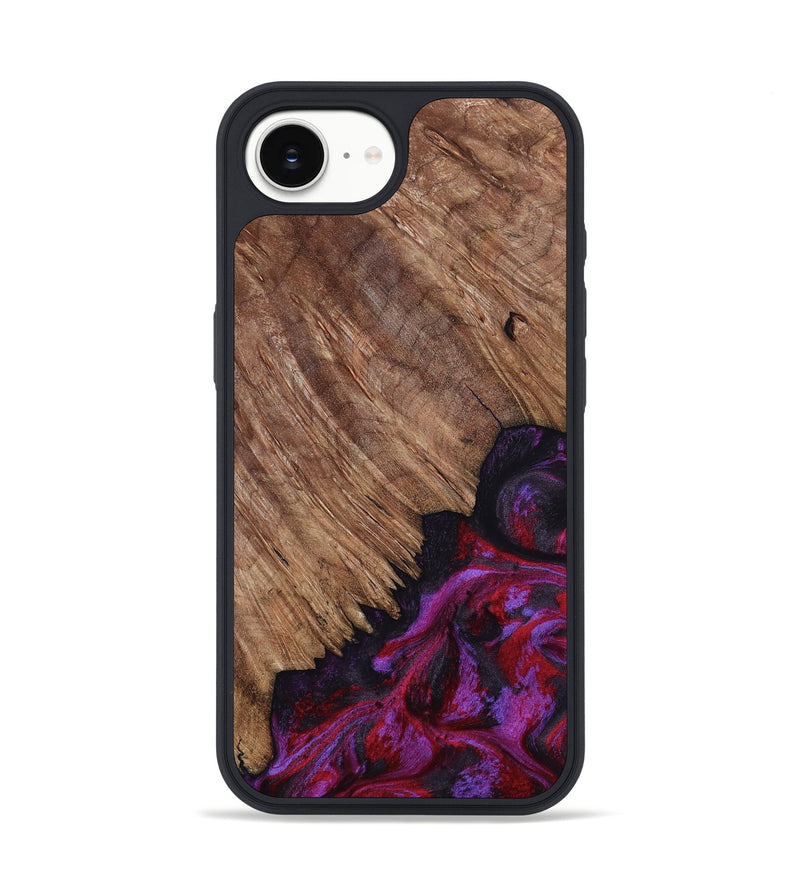 iPhone 16e Wood Phone Case - Irma (Red, 807950)