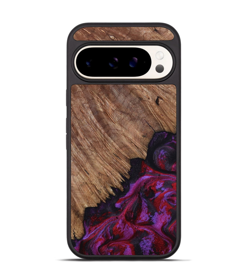 Pixel 9 Wood Phone Case - Irma (Red, 807950)
