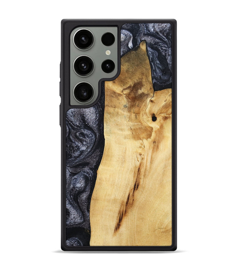 Galaxy S24 Ultra Wood Phone Case - Brittni (Black & White, 807956)