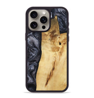 iPhone 15 Pro Max Wood Phone Case - Brittni (Black & White, 807956)