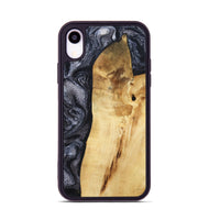 iPhone Xr Wood Phone Case - Brittni (Black & White, 807956)