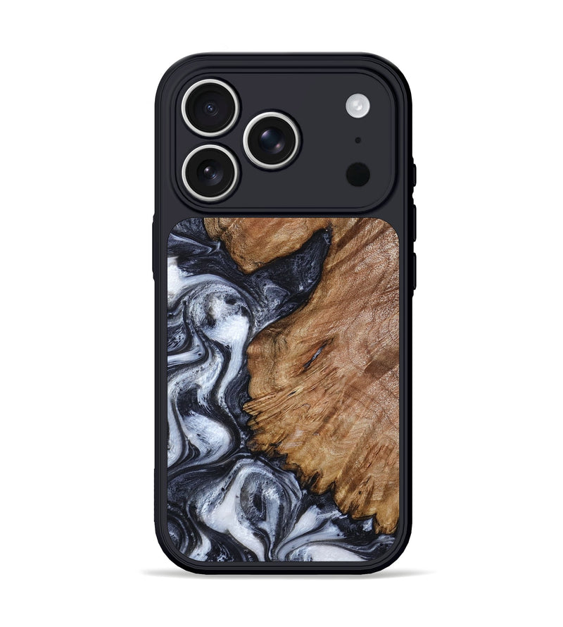 iPhone 17 Pro Wood Phone Case - Jaren (Black & White, 807959)