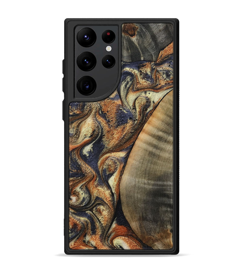 Galaxy S22 Ultra Wood Phone Case - German (Black & White, 807960)