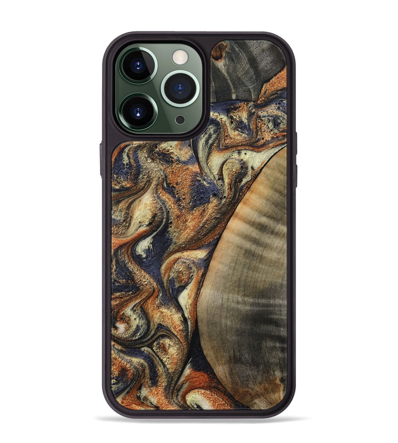 iPhone 13 Pro Max Wood Phone Case - German (Black & White, 807960)