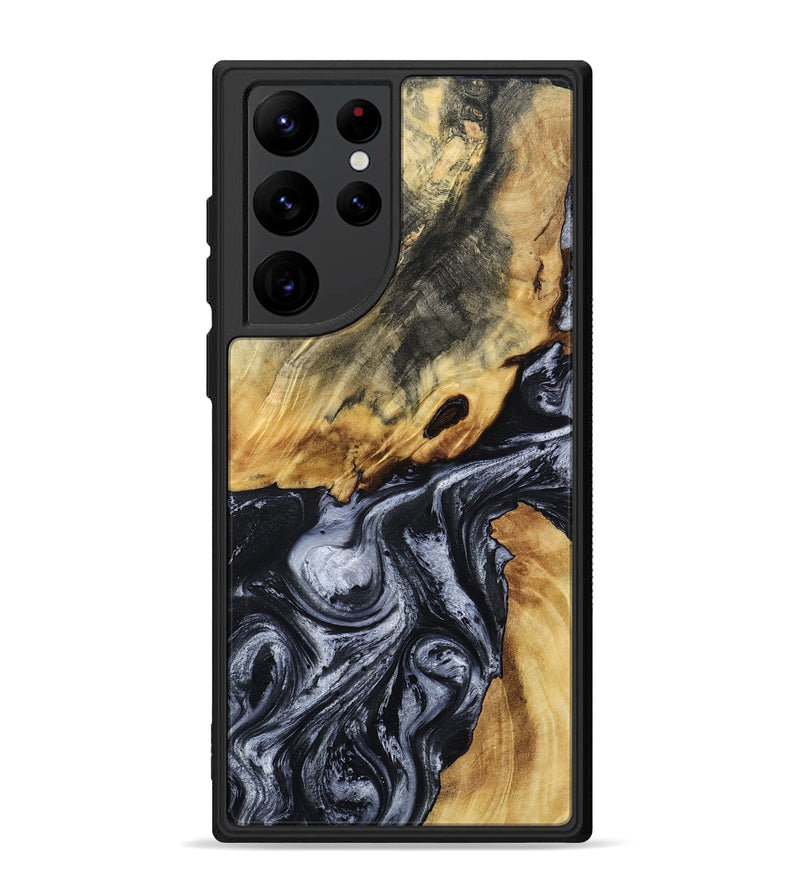 Galaxy S22 Ultra Wood Phone Case - Wheeler (Black & White, 807961)