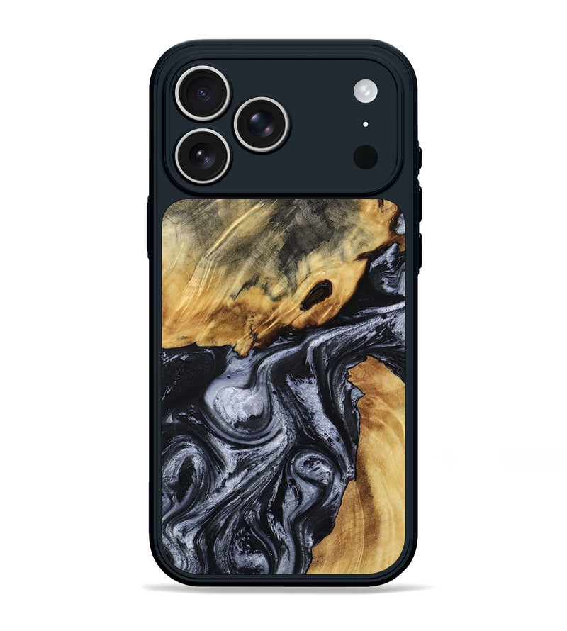 iPhone 17 Pro Max Wood Phone Case - Wheeler (Black & White, 807961)