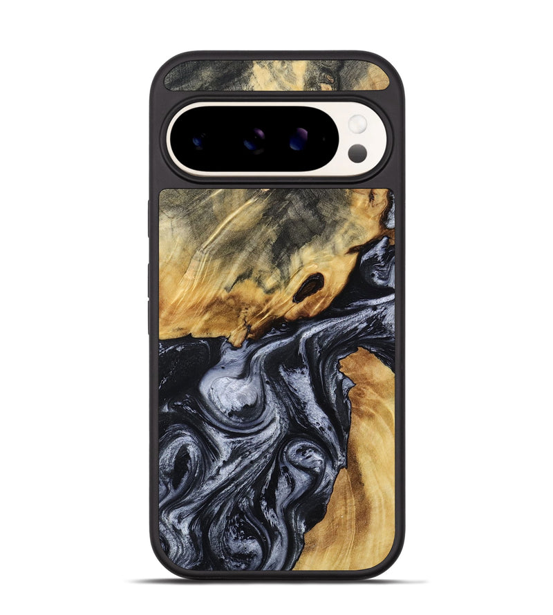 Pixel 9 Wood Phone Case - Wheeler (Black & White, 807961)