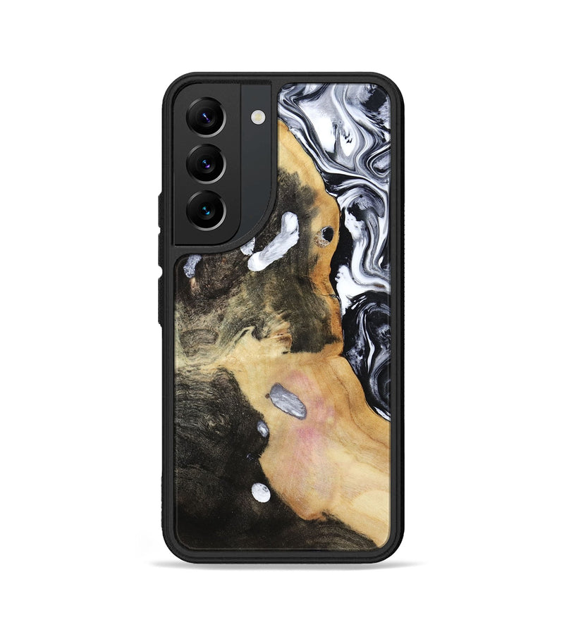 Galaxy S22 Wood Phone Case - Chyna (Black & White, 807962)