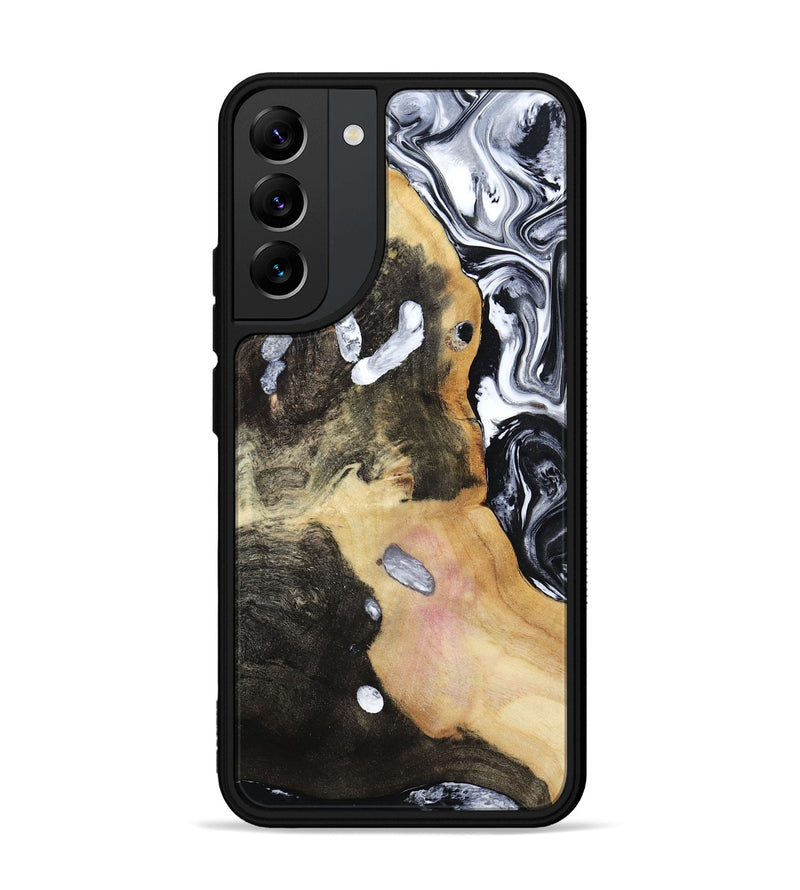 Galaxy S22 Plus Wood Phone Case - Chyna (Black & White, 807962)