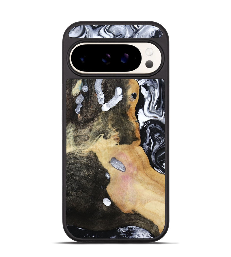 Pixel 9 Pro Wood Phone Case - Chyna (Black & White, 807962)