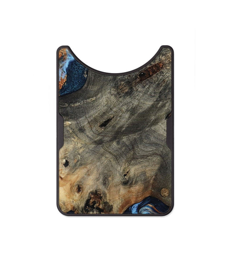 Alloy Wood Wallet - Patrice (Teal & Gold, 807966)