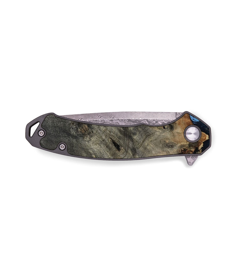 EDC Wood Pocket Knife - Patrice (Teal & Gold, 807966)