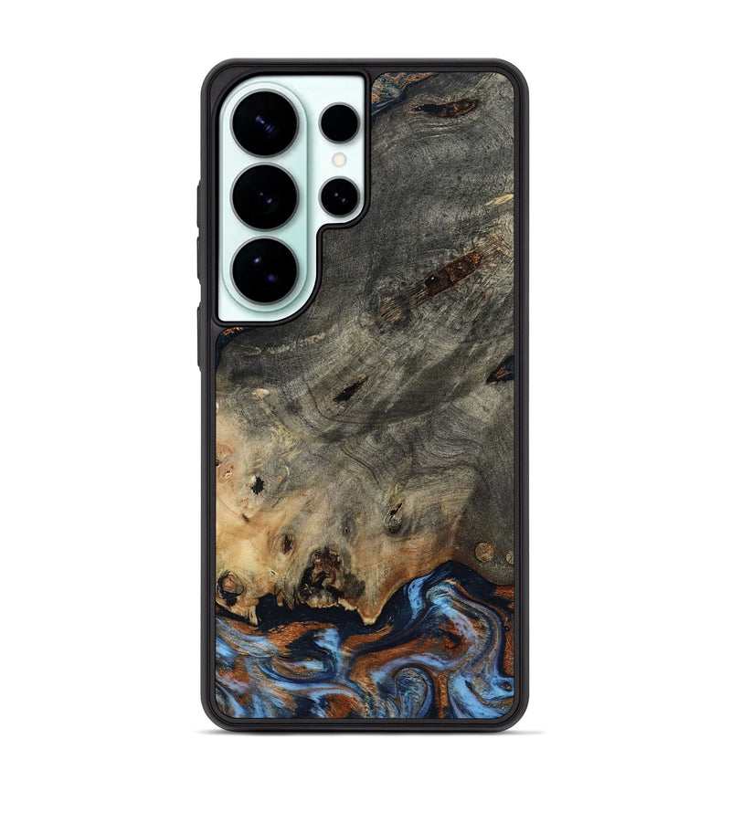 Galaxy S26 Ultra Wood Phone Case - Patrice (Teal & Gold, 807966)