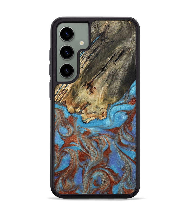 Galaxy S24 Plus Wood Phone Case - Kameron (Teal & Gold, 807968)