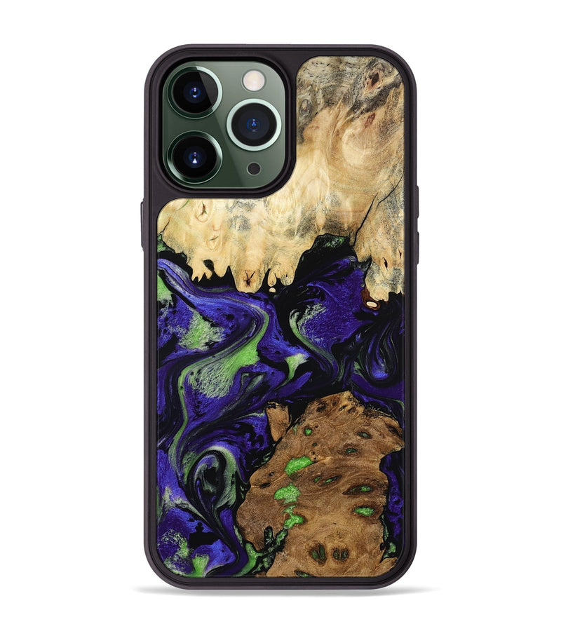 iPhone 13 Pro Max Wood Phone Case - Cleo (Purple, 807972)