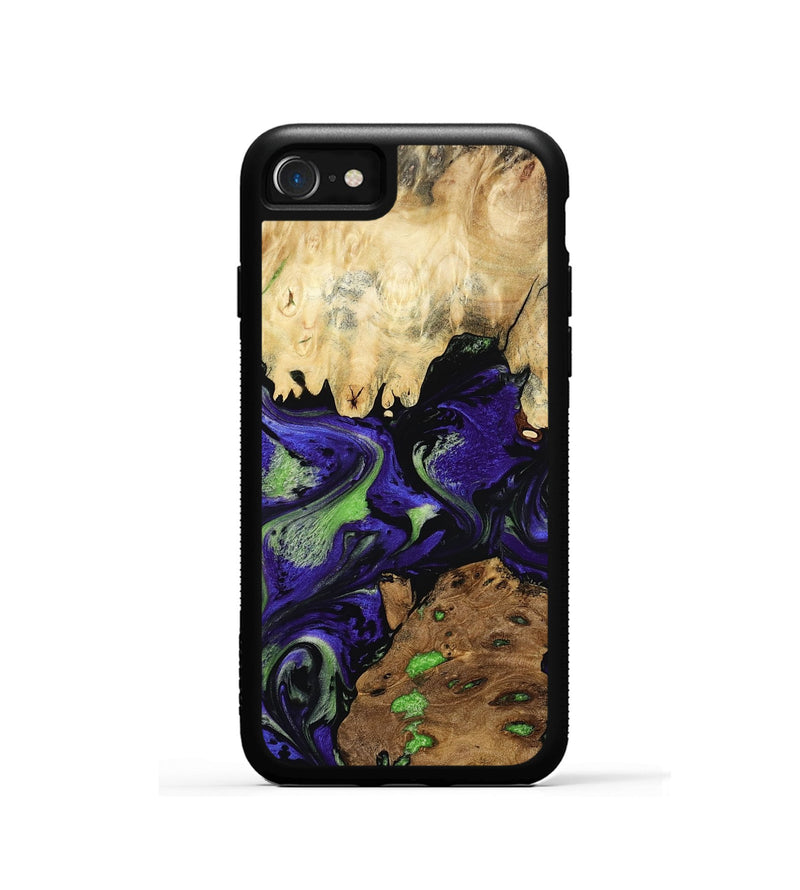 iPhone SE Wood Phone Case - Cleo (Purple, 807972)