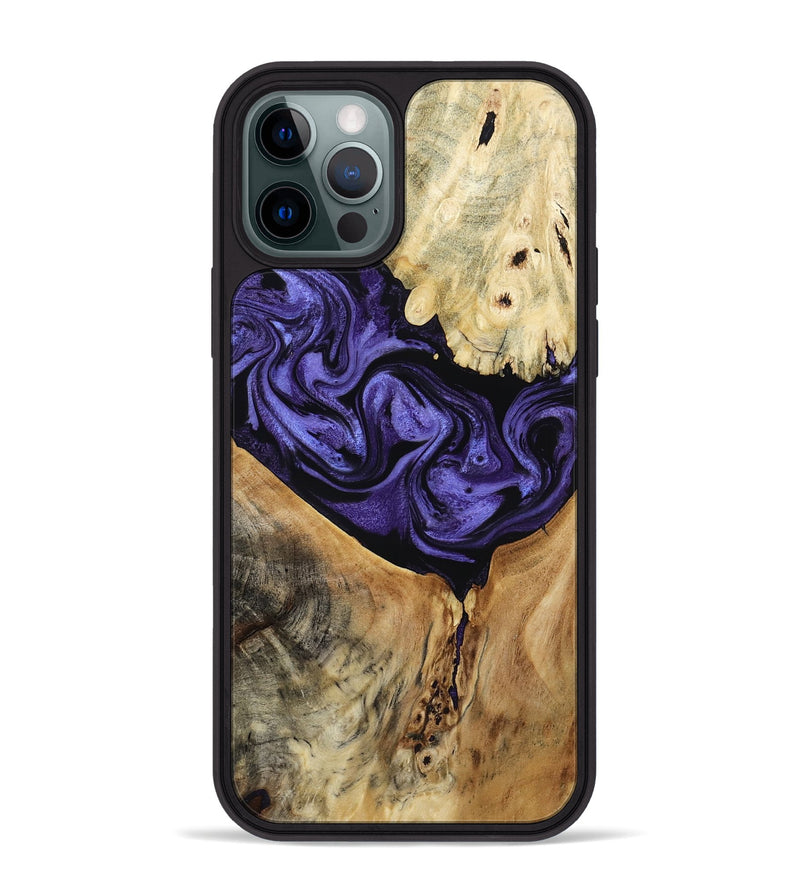 iPhone 12 Pro Max Wood Phone Case - Jada (Purple, 807974)