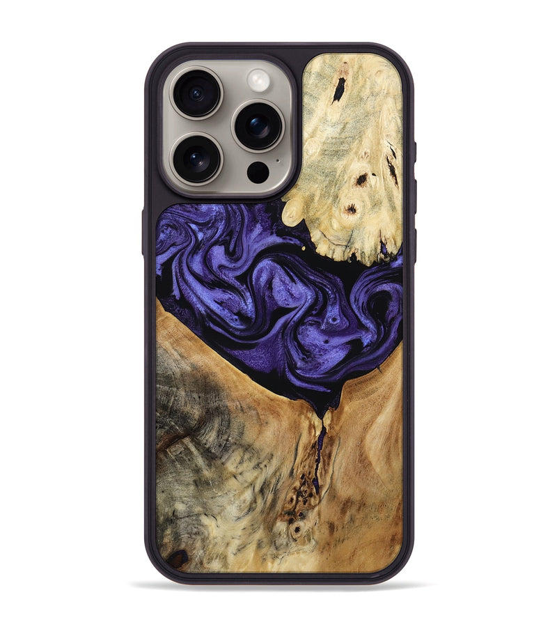 iPhone 15 Pro Max Wood Phone Case - Jada (Purple, 807974)
