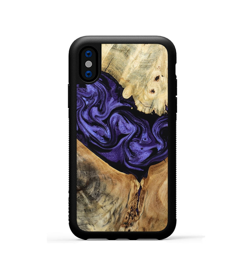 iPhone Xs Wood Phone Case - Jada (Purple, 807974)