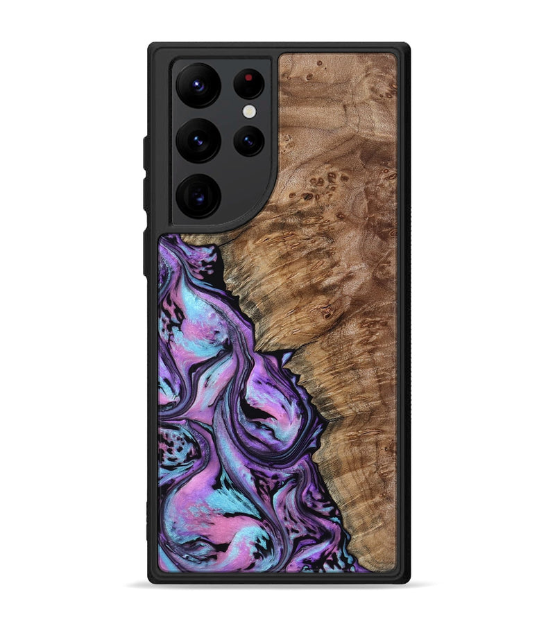 Galaxy S22 Ultra Wood Phone Case - Kent (Purple, 807975)