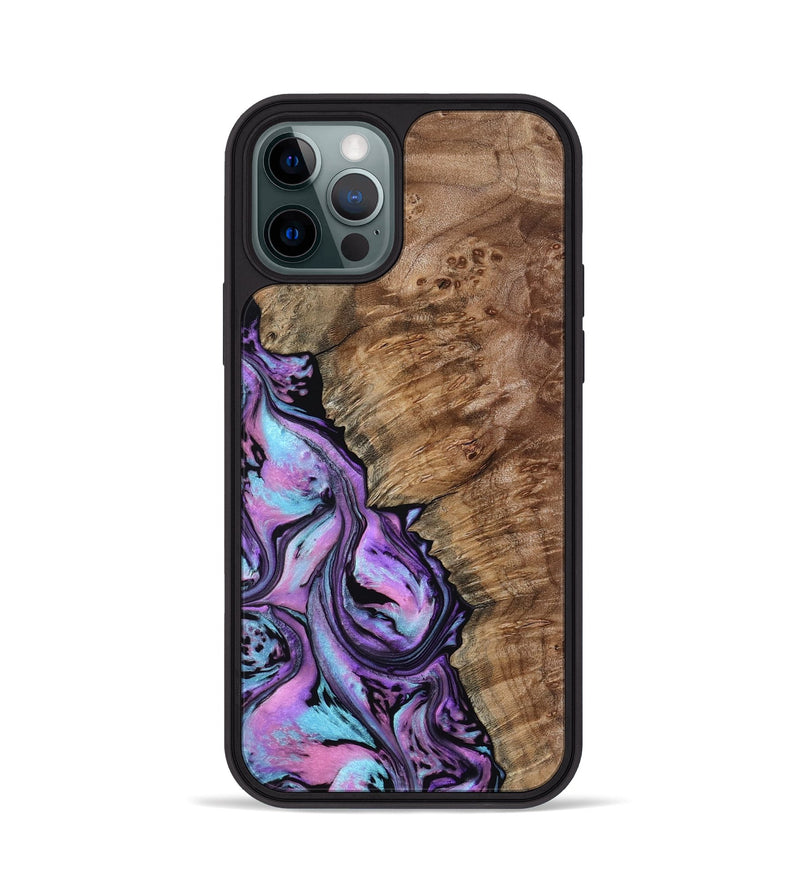 iPhone 12 Pro Wood Phone Case - Kent (Purple, 807975)