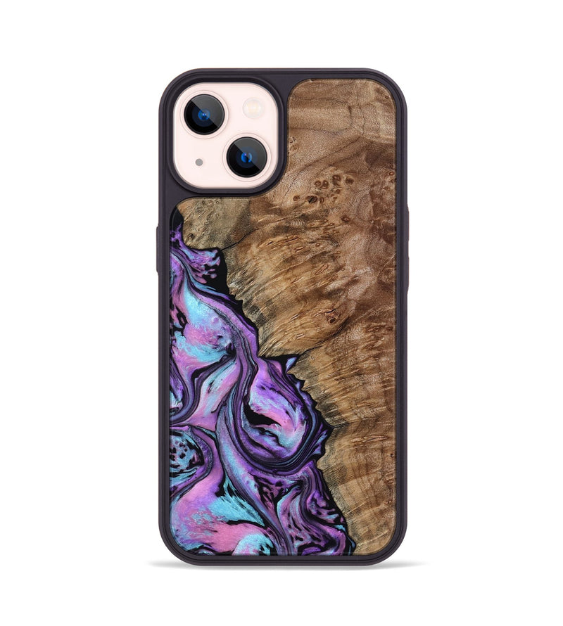 iPhone 14 Wood Phone Case - Kent (Purple, 807975)