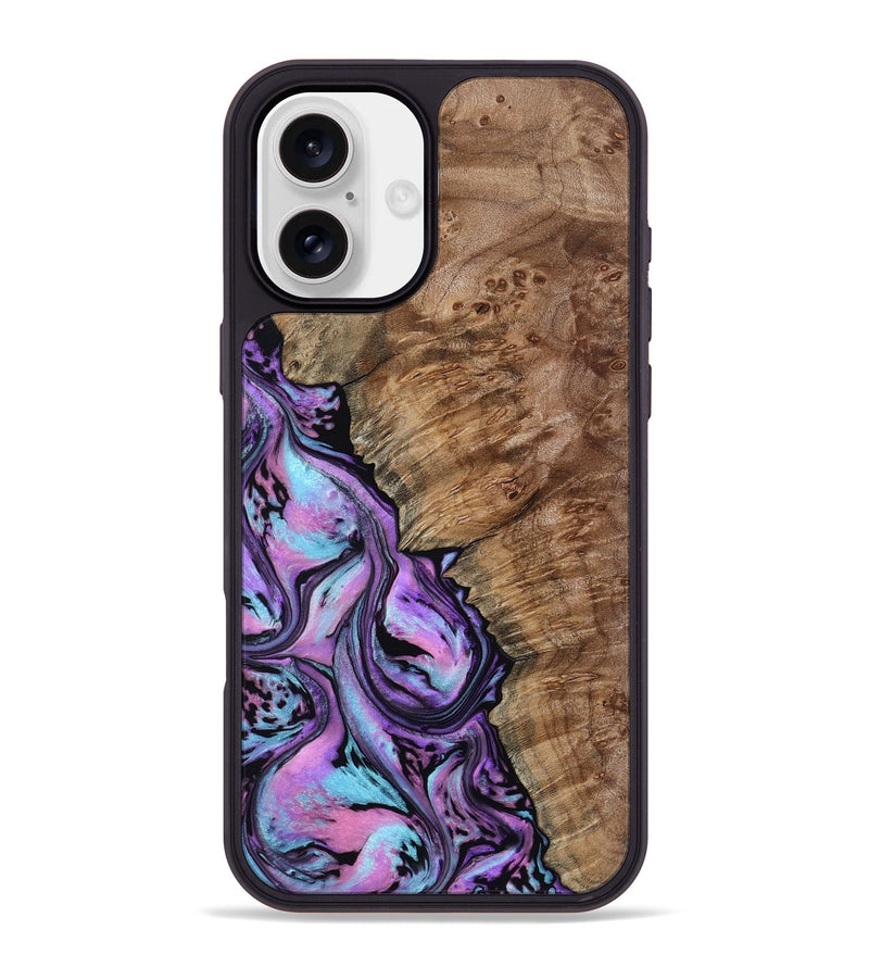 iPhone 16 Plus Wood Phone Case - Kent (Purple, 807975)