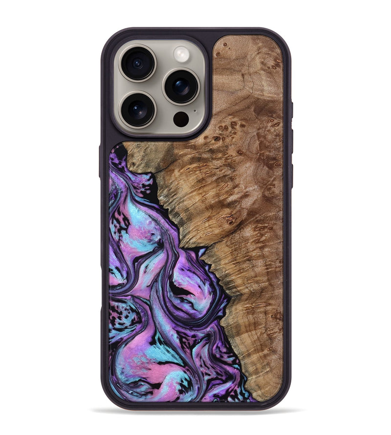 iPhone 16 Pro Max Wood Phone Case - Kent (Purple, 807975)