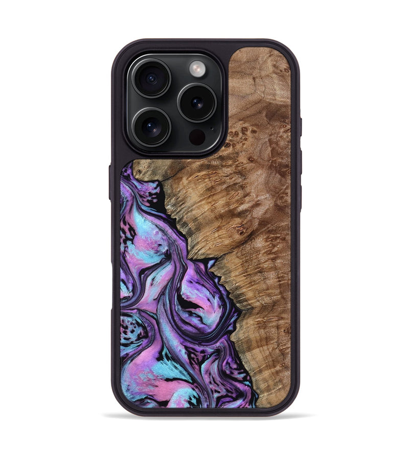 iPhone 16 Pro Wood Phone Case - Kent (Purple, 807975)