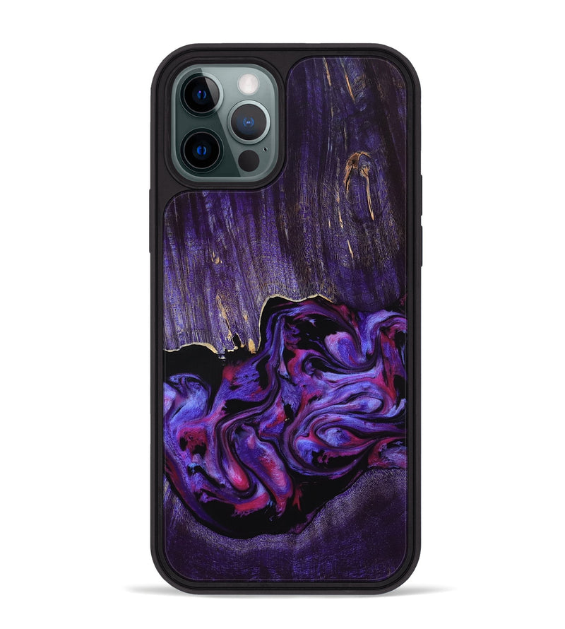 iPhone 12 Pro Max Wood Phone Case - Adam (Purple, 807976)