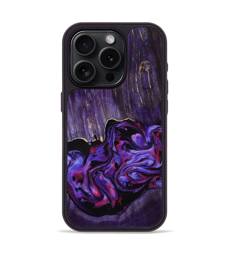 iPhone 15 Pro Wood Phone Case - Adam (Purple, 807976)