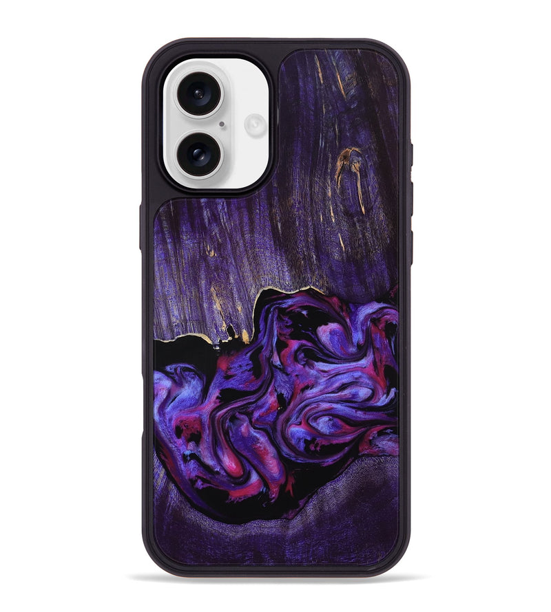 iPhone 16 Plus Wood Phone Case - Adam (Purple, 807976)
