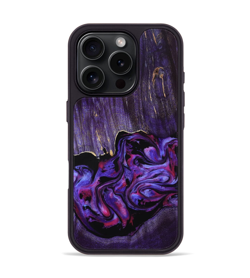 iPhone 16 Pro Wood Phone Case - Adam (Purple, 807976)