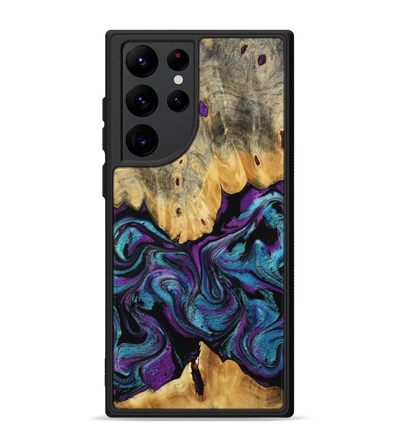 Galaxy S22 Ultra Wood Phone Case - Lum (Purple, 807977)