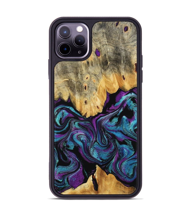 iPhone 11 Pro Max Wood Phone Case - Lum (Purple, 807977)
