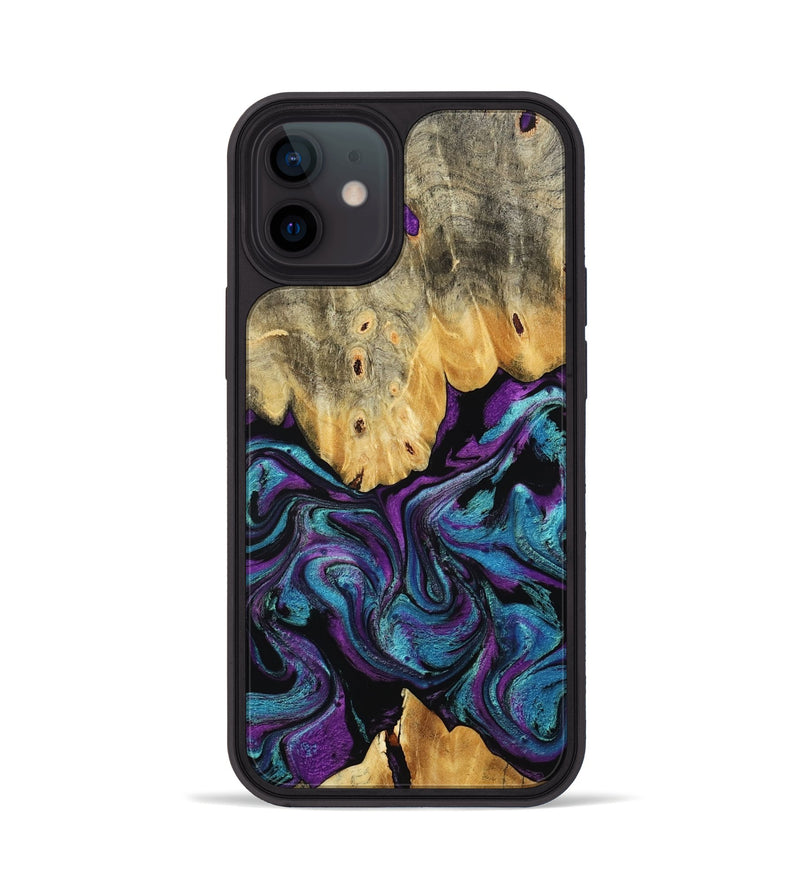 iPhone 12 Wood Phone Case - Lum (Purple, 807977)