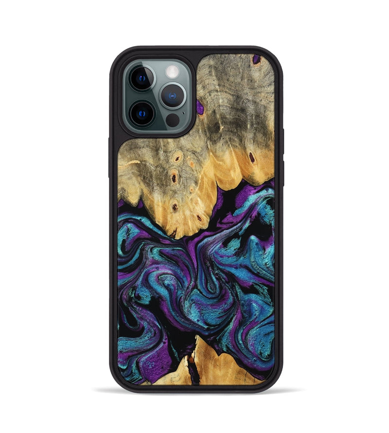 iPhone 12 Pro Wood Phone Case - Lum (Purple, 807977)