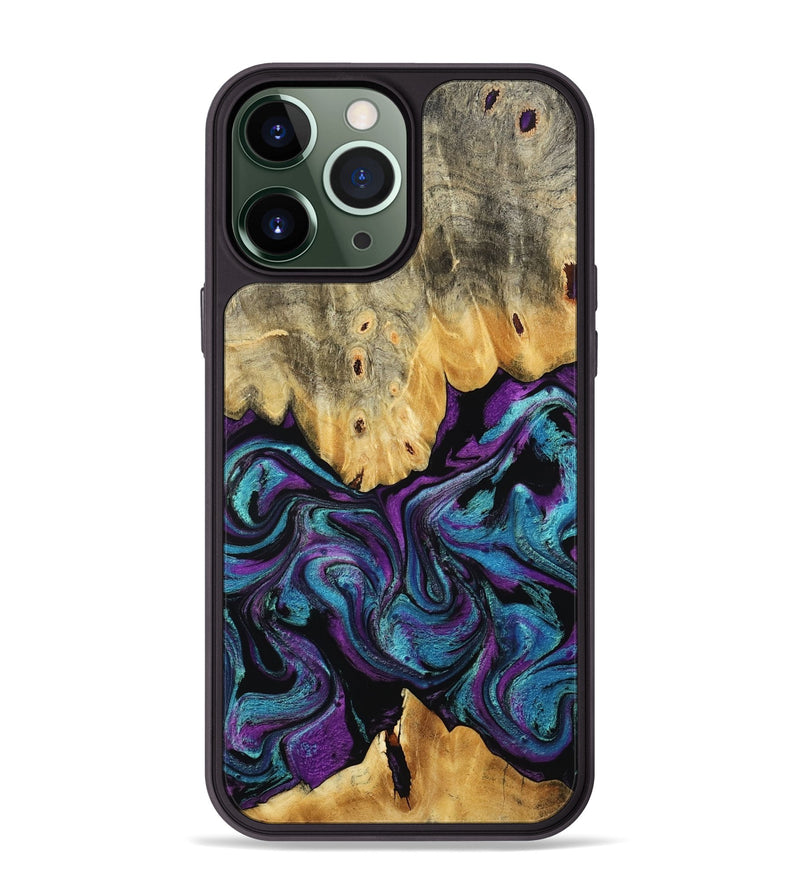 iPhone 13 Pro Max Wood Phone Case - Lum (Purple, 807977)
