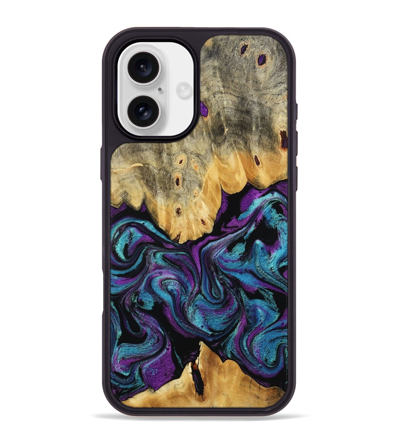 iPhone 16 Plus Wood Phone Case - Lum (Purple, 807977)