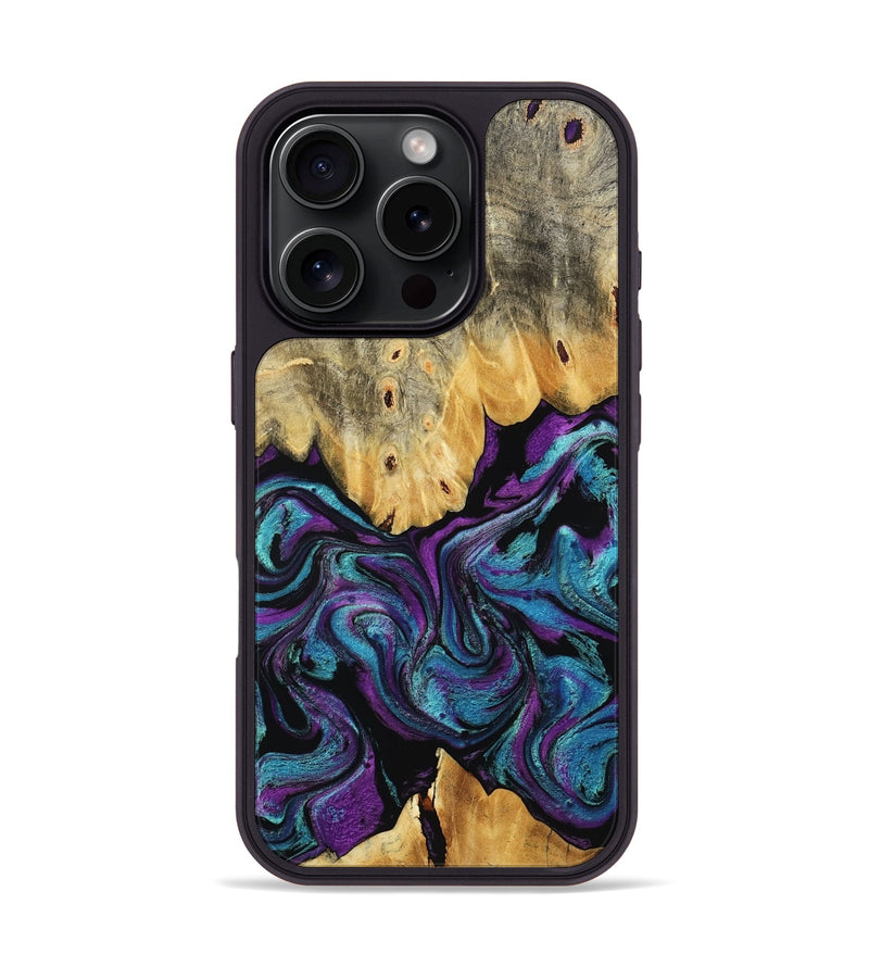iPhone 16 Pro Wood Phone Case - Lum (Purple, 807977)