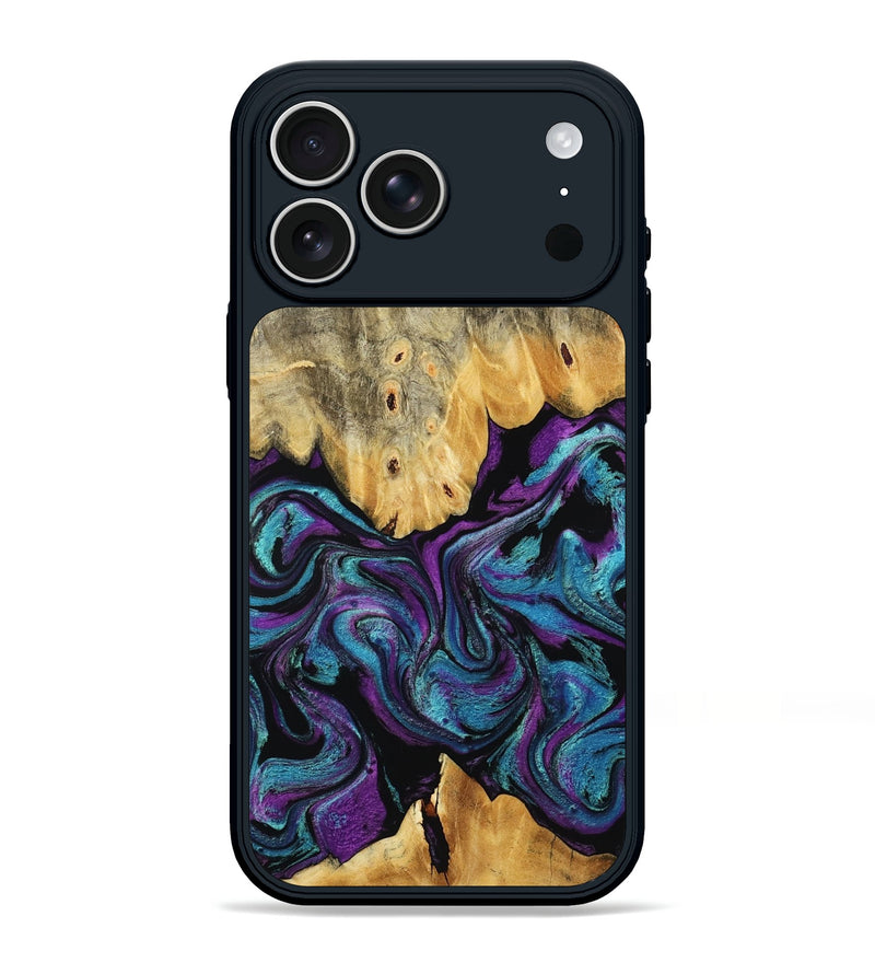 iPhone 17 Pro Max Wood Phone Case - Lum (Purple, 807977)